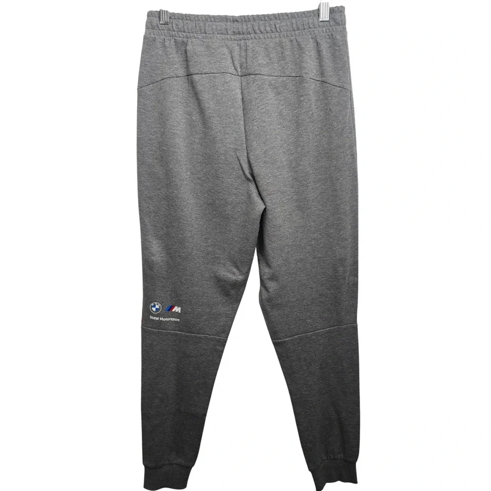 Puma BMW Motorsport Mens Gray Fleece Jogger Sweatpants‎ 531181-03 Size Small